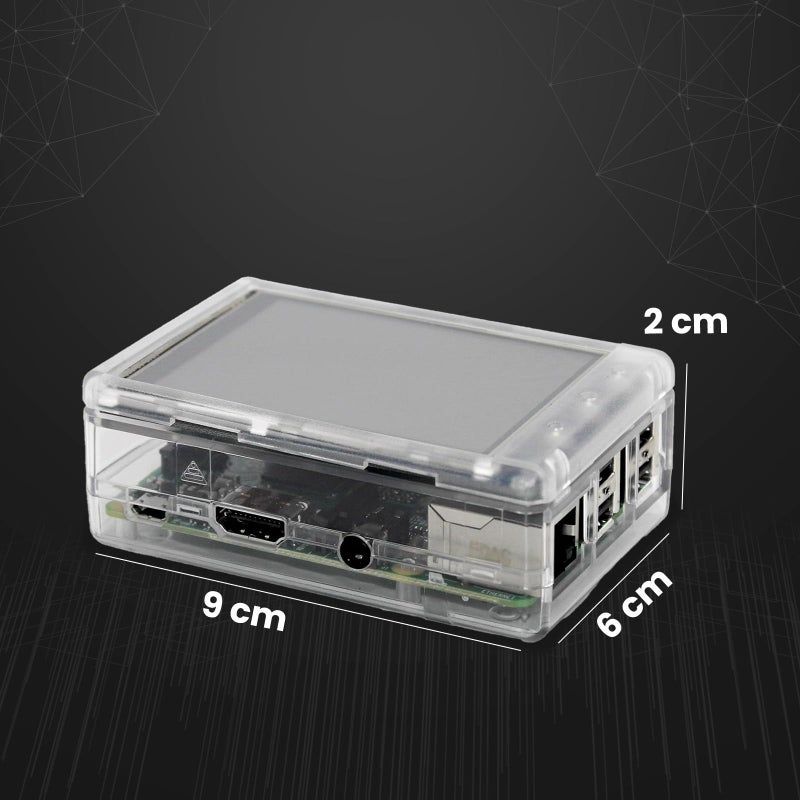 sb components 3.2" TFT LCD Transparent Case for Raspberry Pi 2 and Raspberry Pi 3 (Clear) - Image 5